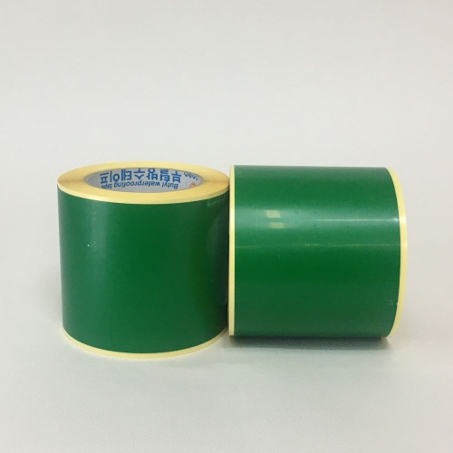 PET필름 방수 부틸테이프 녹색 PGT1003우레탄 에폭시 도포전 부착폭10cm 두께0.3mm 길이10m